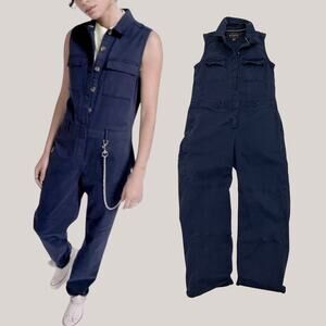 BP + Wildfang Utility Jumpsuit | Women’s Small, Deep Blue